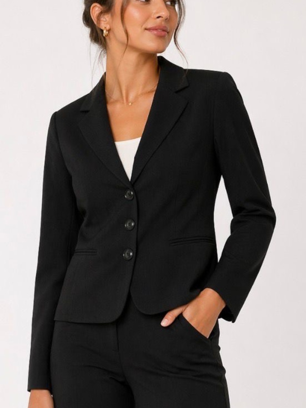 Le Suit Women's Elegant Black Blazer